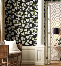 Tracy & Co Hydrangea Wallpaper - Blue & White