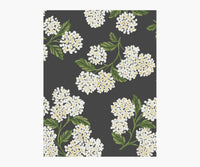 Tracy & Co Hydrangea Wallpaper Sample - Black & White
