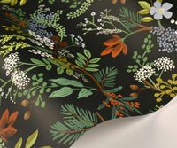 Tracy & Co Juniper Forest Wallpaper Sample - Black