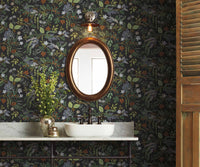 Tracy & Co Juniper Forest Wallpaper Sample - Black