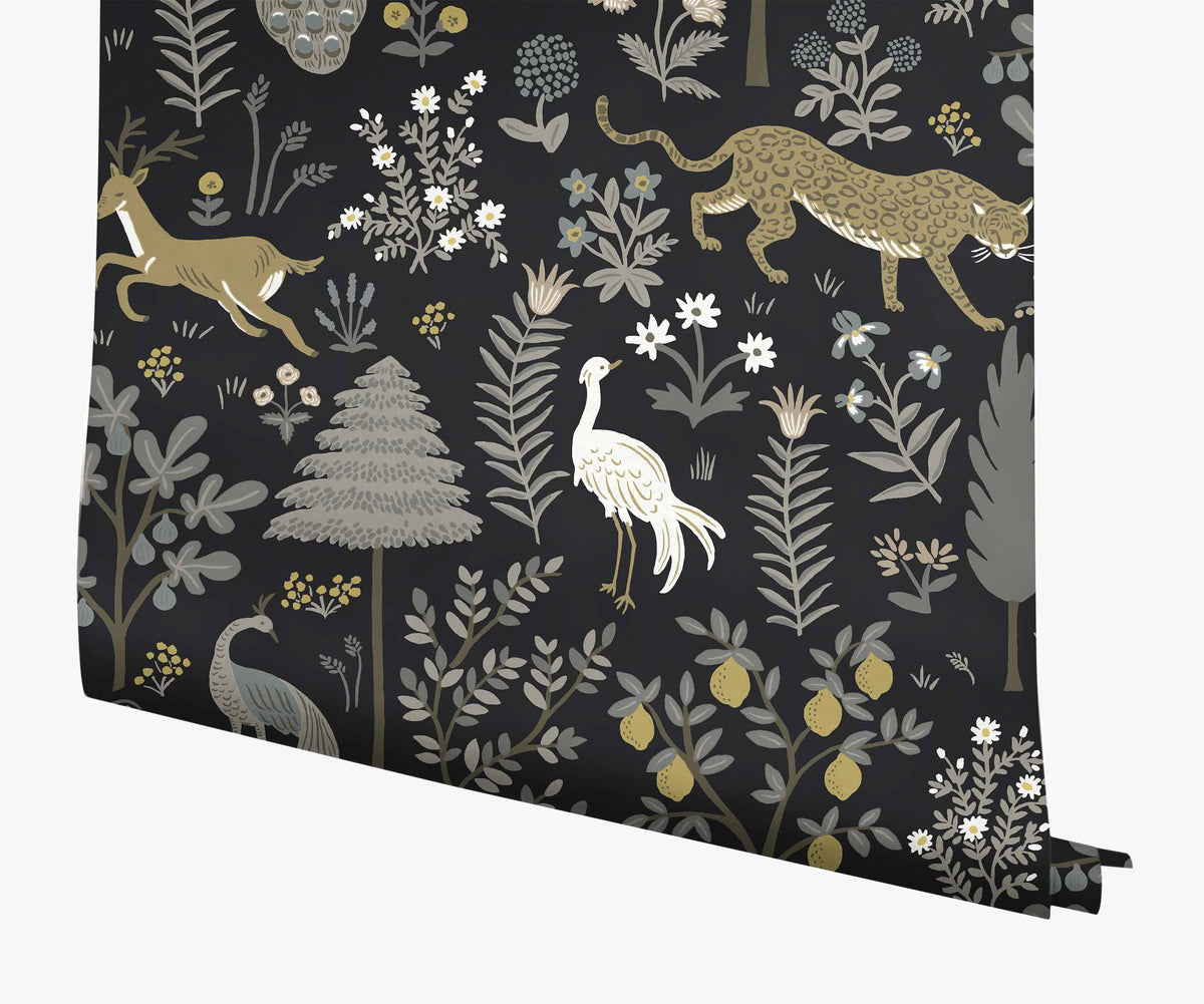 Tracy & Co Menagerie Wallpaper - Black