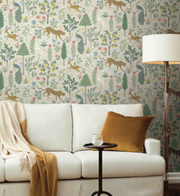 Tracy & Co Menagerie Wallpaper - Cream