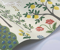 Tracy & Co Menagerie Wallpaper Sample - Cream
