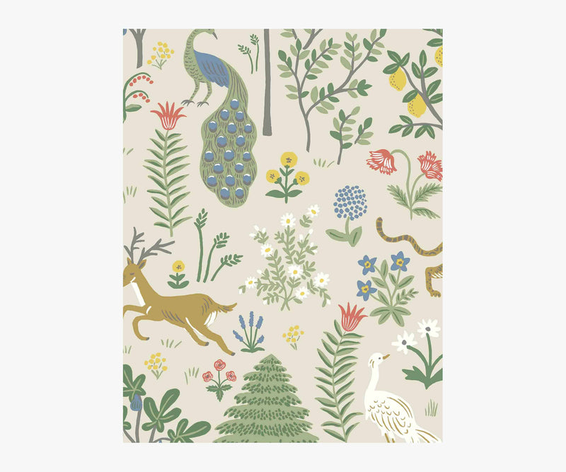 Tracy & Co Menagerie Wallpaper Sample - Cream