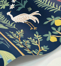 Tracy & Co Menagerie Wallpaper - Navy