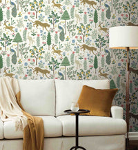 Tracy & Co Menagerie Wallpaper - White