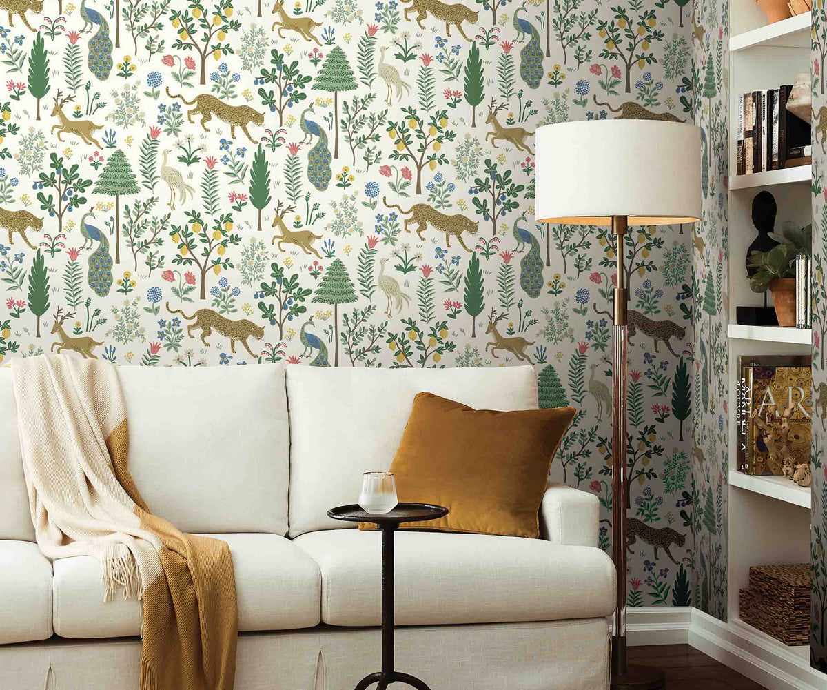 Tracy & Co Menagerie Wallpaper Sample - White