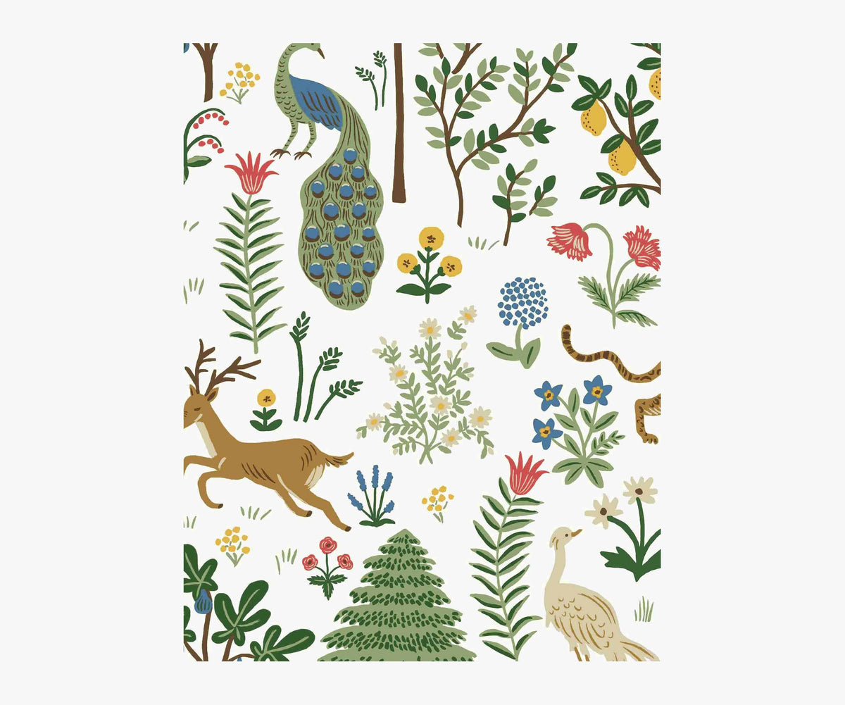 Tracy & Co Menagerie Wallpaper Sample - White