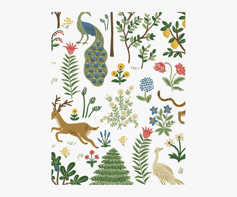 Tracy & Co Menagerie Wallpaper Sample - White