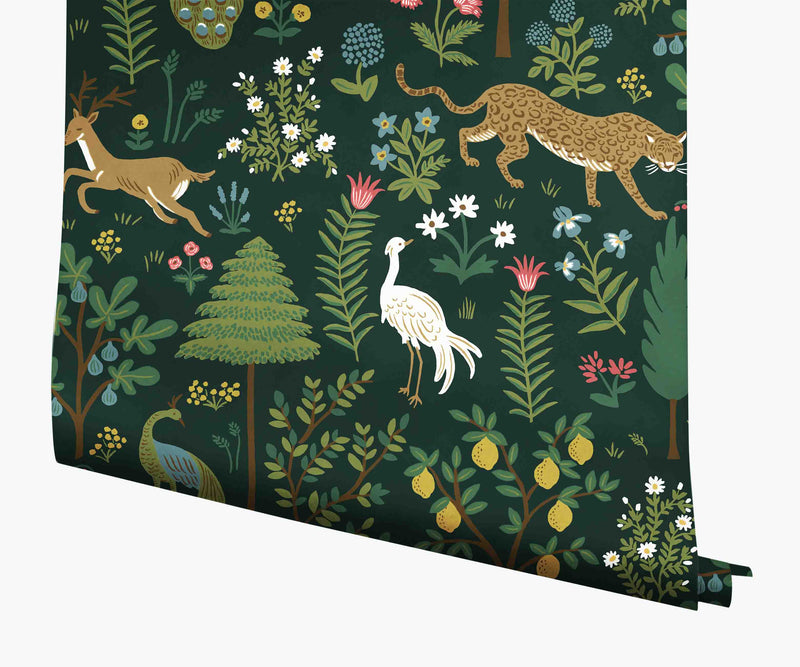 Tracy & Co Menagerie Wallpaper - Emerald