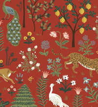 Tracy & Co Menagerie Wallpaper - Rust