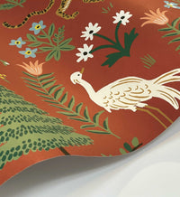Tracy & Co Menagerie Wallpaper - Rust