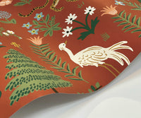 Tracy & Co Menagerie Wallpaper Sample - Rust