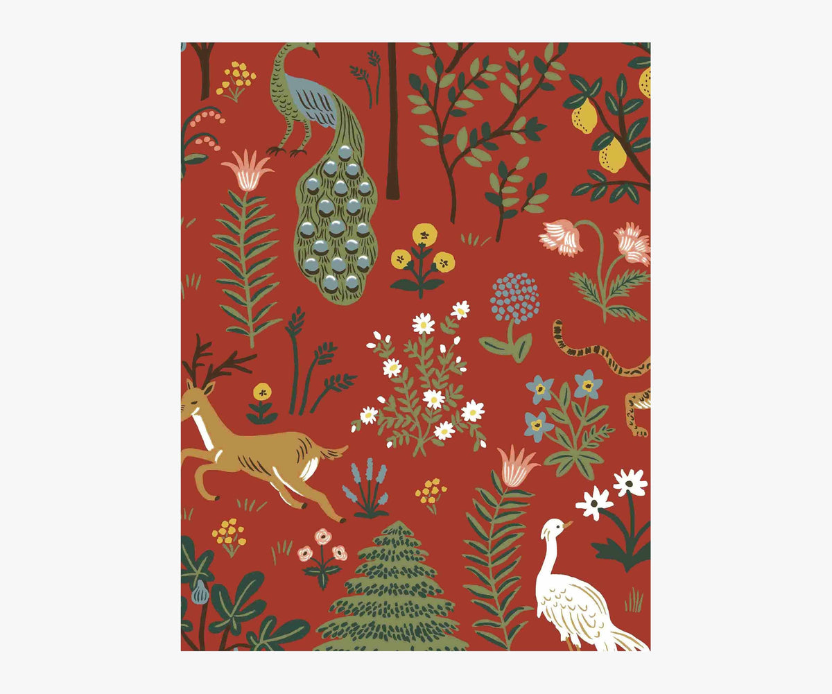 Tracy & Co Menagerie Wallpaper Sample - Rust