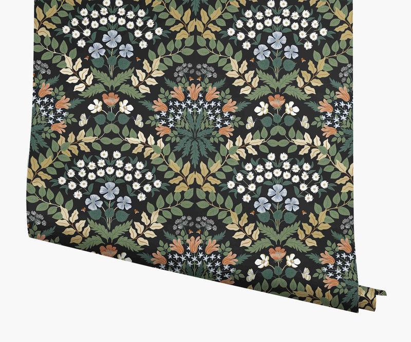 Tracy & Co Bramble Wallpaper - Black