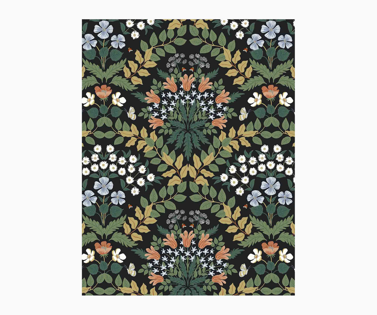Tracy & Co Bramble Wallpaper Sample - Black