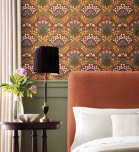 Tracy & Co Bramble Wallpaper - Rust