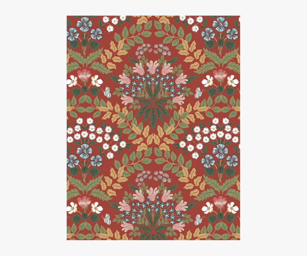 Tracy & Co Bramble Wallpaper Sample - Rust