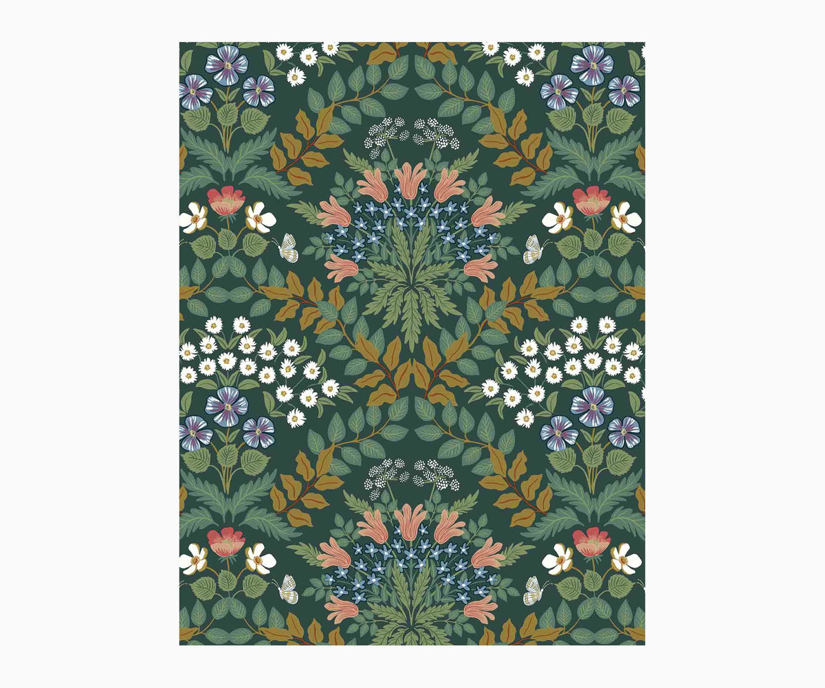Tracy & Co Bramble Wallpaper Sample - Emerald