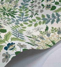 Tracy & Co Bramble Wallpaper - Blue & Green
