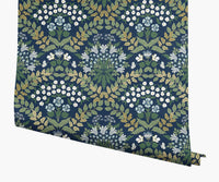 Tracy & Co Bramble Wallpaper - Navy