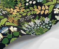 Tracy & Co Bramble Wallpaper Sample - Navy