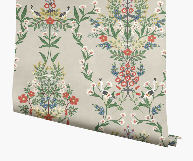 Tracy & Co Luxembourg Wallpaper - Linen Multi