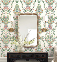 Tracy & Co Luxembourg Wallpaper - White Multi