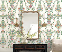 Tracy & Co Luxembourg Wallpaper Sample - White Multi