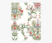 Tracy & Co Luxembourg Wallpaper Sample - White Multi
