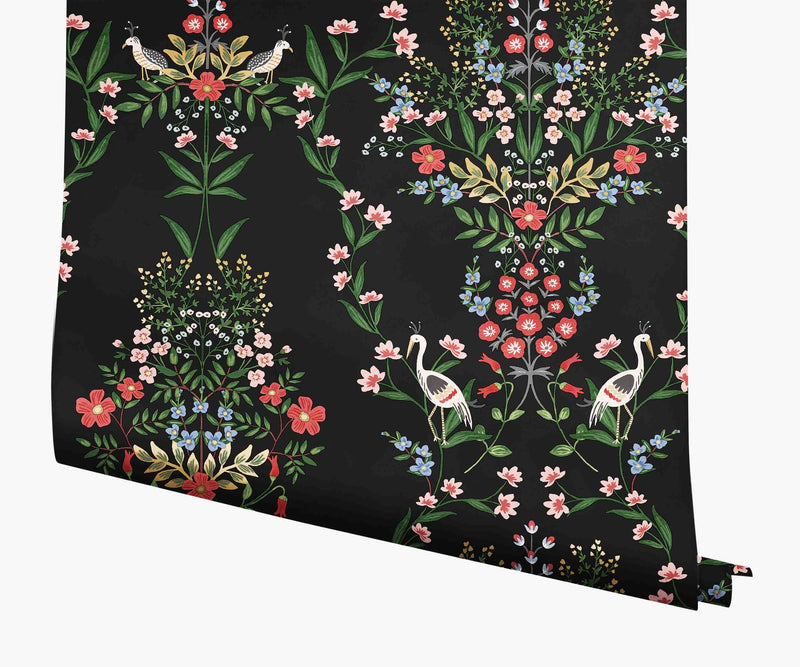 Tracy & Co Luxembourg Wallpaper - Black Multi