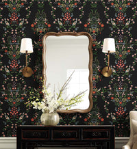 Tracy & Co Luxembourg Wallpaper - Black Multi