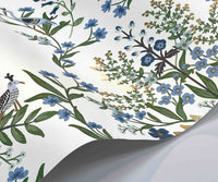 Tracy & Co Luxembourg Wallpaper Sample - Indigo