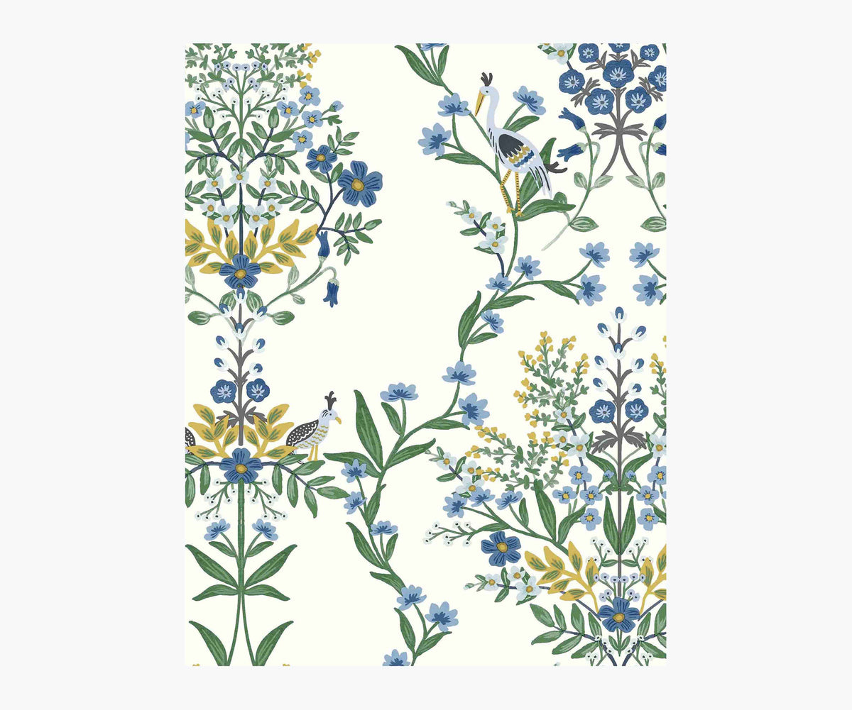 Tracy & Co Luxembourg Wallpaper Sample - Indigo