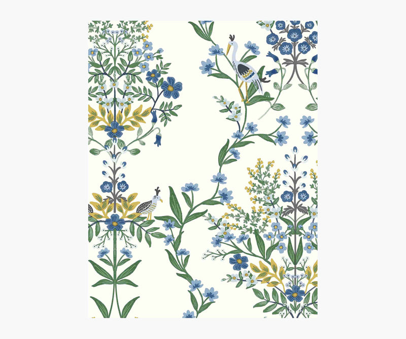 Tracy & Co Luxembourg Wallpaper Sample - Indigo