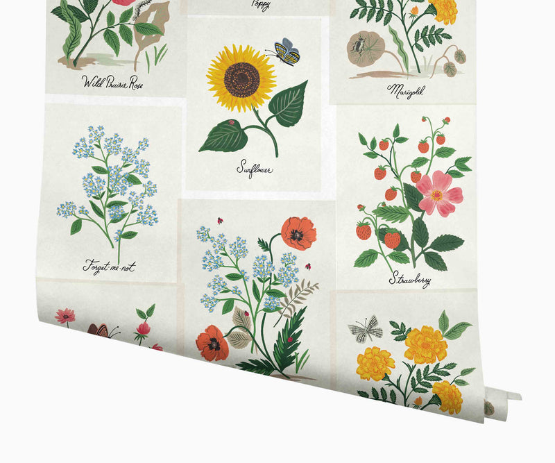 Tracy & Co Botanical Prints Wallpaper - White