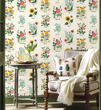 Tracy & Co Botanical Prints Wallpaper - White