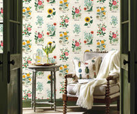 Tracy & Co Botanical Prints Wallpaper Sample - White
