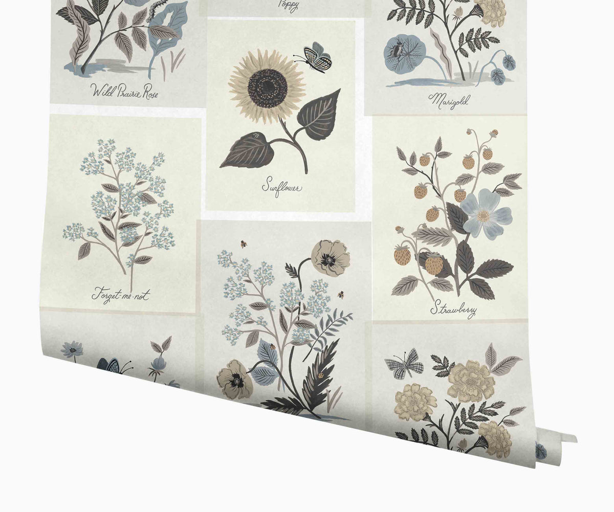 Tracy & Co Botanical Prints Wallpaper - Linen