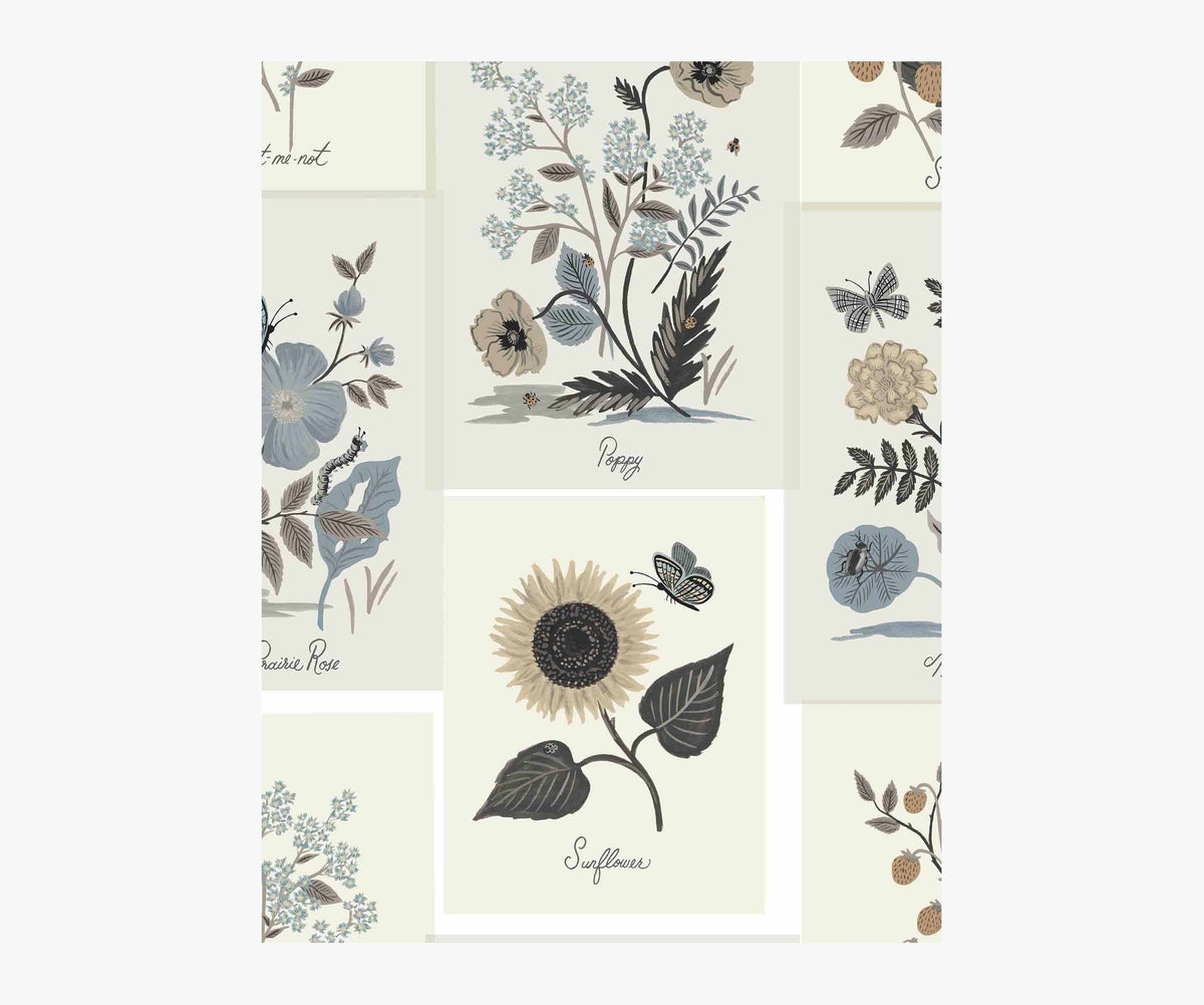 Tracy & Co Botanical Prints Wallpaper Sample - Linen