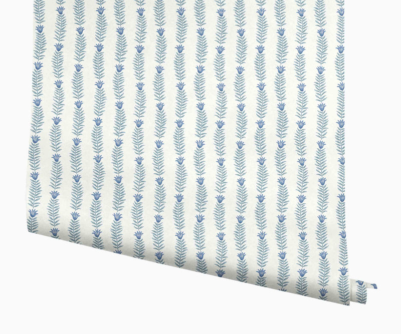 Tracy & Co Eden Wallpaper - Indigo