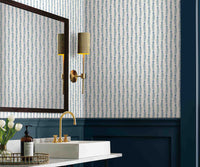 Tracy & Co Eden Wallpaper Sample - Indigo