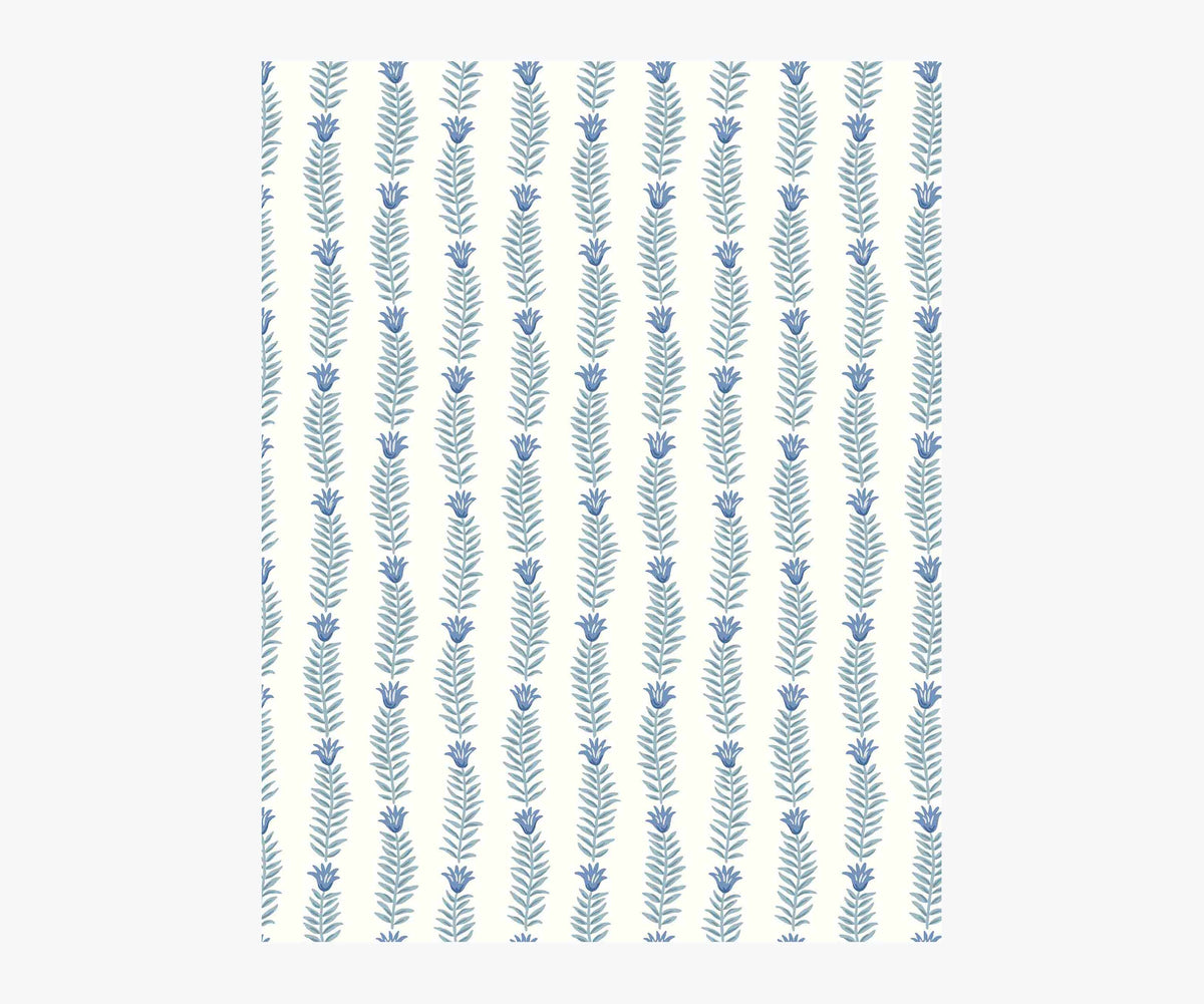 Tracy & Co Eden Wallpaper Sample - Indigo