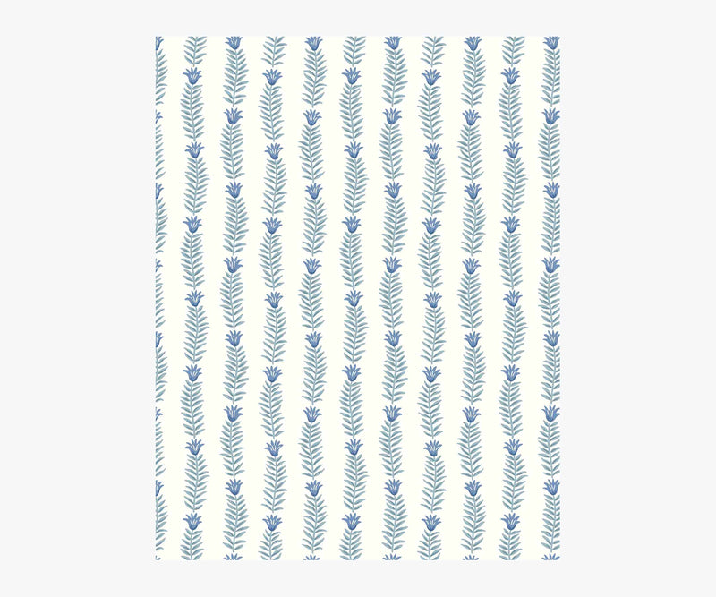 Tracy & Co Eden Wallpaper Sample - Indigo