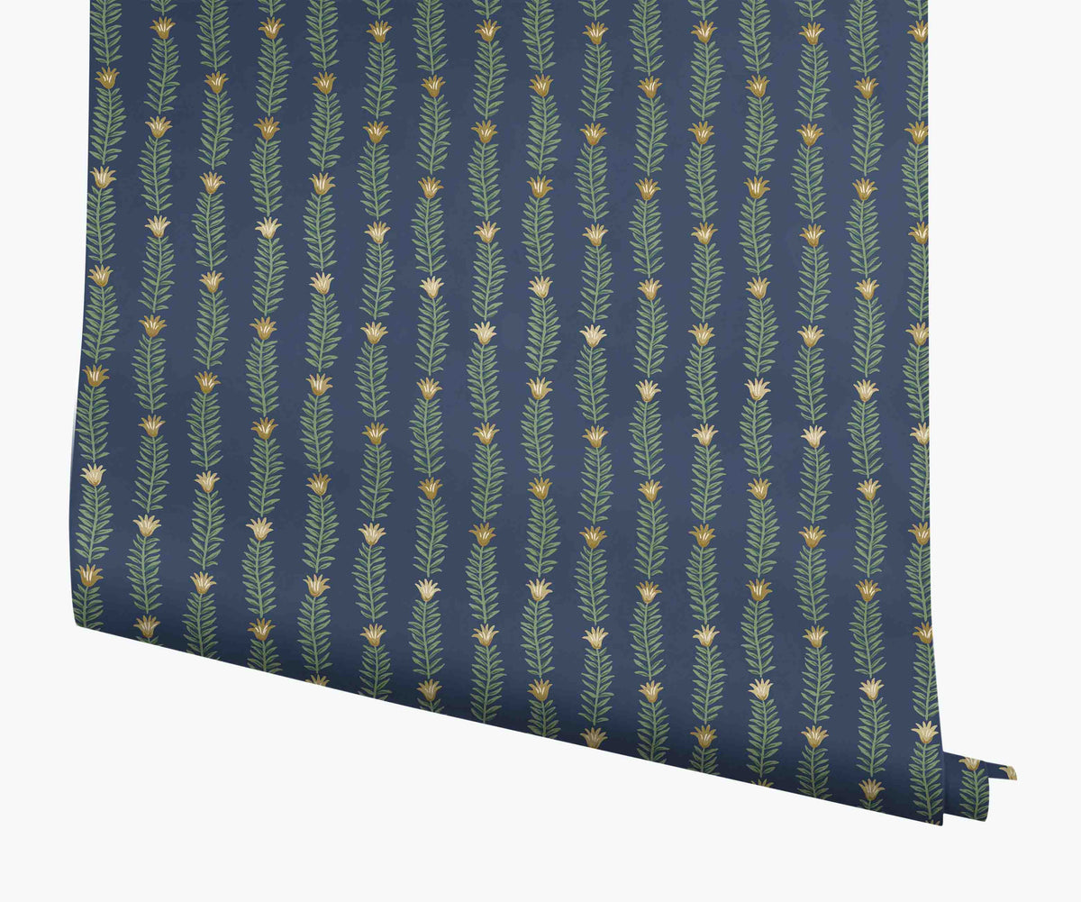 Tracy & Co Eden Wallpaper - Navy