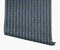 Tracy & Co Eden Wallpaper - Navy