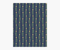 Tracy & Co Eden Wallpaper Sample - Navy