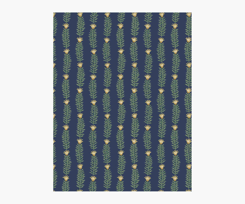 Tracy & Co Eden Wallpaper Sample - Navy