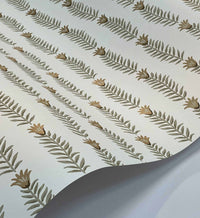 Tracy & Co Eden Wallpaper - White & Metallic Gold