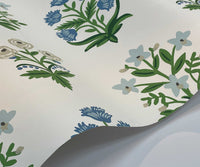 Tracy & Co Mughal Rose Wallpaper Sample - Indigo